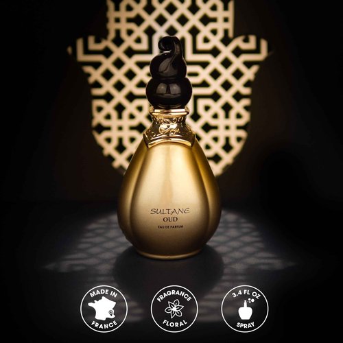 Jeanne Arthes - SULTANE OUD Eau de Parfum - Spray perfume for women - Oriental Scent - Notes of Rose, Saffron, Geranium - Made in France - 3.38 Fl.oz