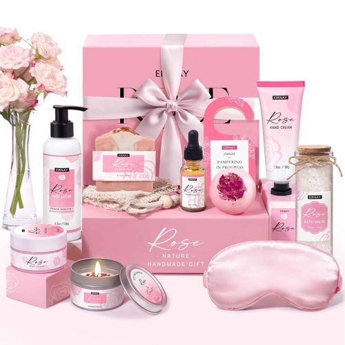 EIRNAY Gifts for Women Birthday Gift Baskets Home Spa Relaxing Self Care Gift for Woman Mom Her Sister Wife Auntie Care Package Thank You Gift Bridal Shower for Women Friendship Ideas