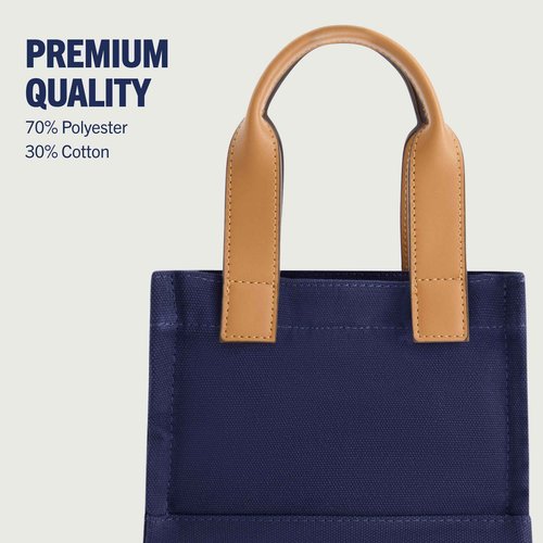 True Religion Tote, Women's Mini Travel Shoulder Bag with Adjustable Strap, Navy