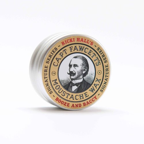 Ricki Hall's Booze & Baccy Moustache Wax by Captain Fawcett