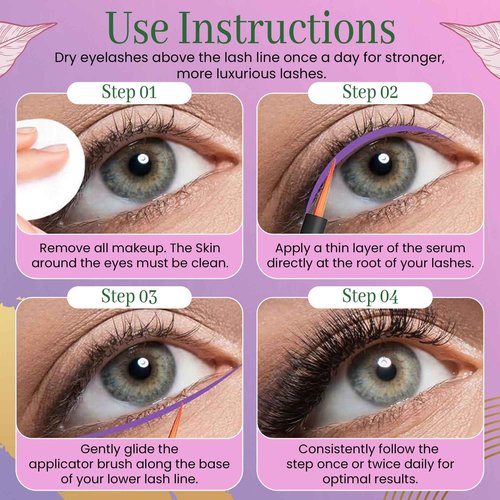 Eman Beauty Eyelash Growth Serum All-Natural Lash Enhancer Helps You Achieve Longer Thicker & Fuller Eyelashes It Boosts Growth For Stronger Healthier Lashes New Beauty Essential (3ml)