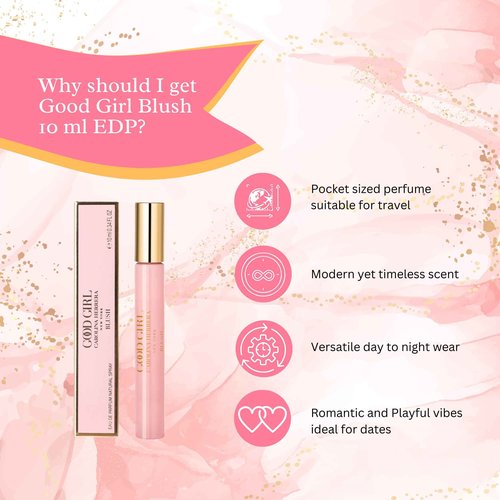 Carolina Herrera Good Girl Blush Perfume for Women – Mini EDP Spray – 0.34 Ounce