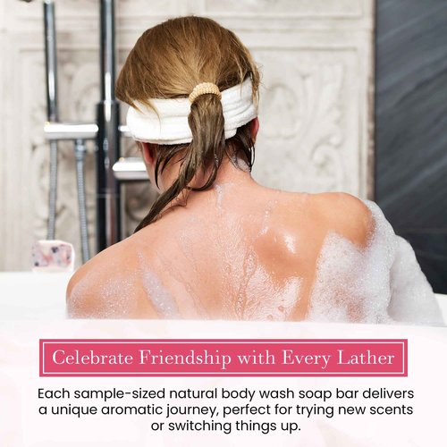 FinchBerry Thank You for Being a Friend Gift Set – Best Friends & Friendship Gifts for Women & Men – Includes 4 Handmade Natural Bar Soaps (4.5 oz Each)