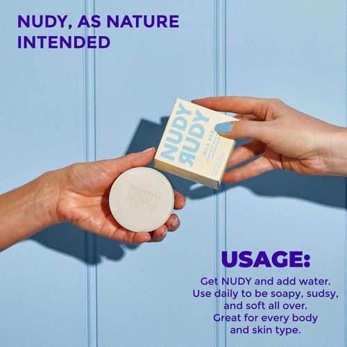 Nudy Rudy Milkshake Bundle Bar Soap Pucks, Includes Milk Bar, Hunny Bunny, Killa Vanilla, Made with Organic Shea Butter, Pure Plant Oils, Triple Milled Bars, All Skin Types, 4.2 oz Each - Pack of 3