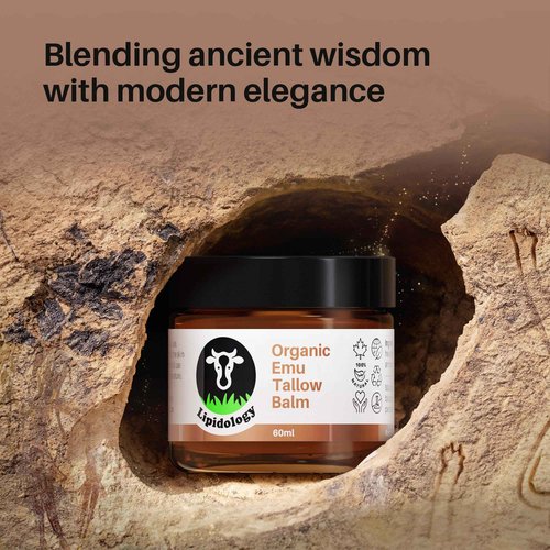 Organic Emu Tallow Balm, Unscented, 60 ml