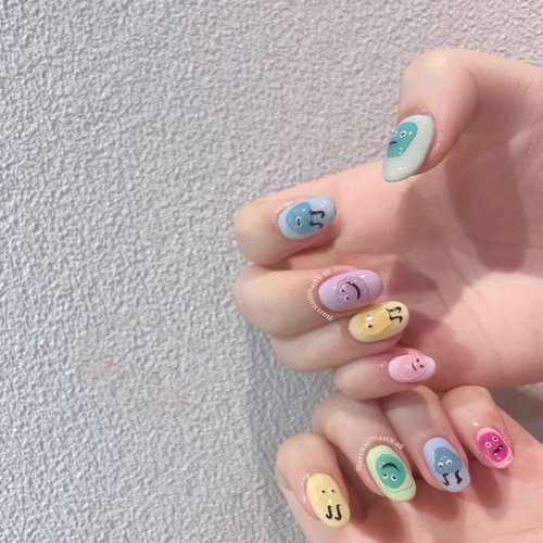Dedyel Jelly Water Droplet Nail Art Stickers Cute Jelly Self-Adhesive Nail Stickers for Women Girls Kids Nail Art Decorations