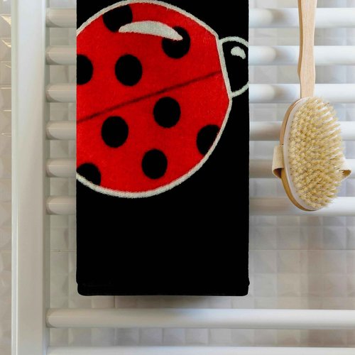 3D Rose Lily Ladybug TWL_22186_1 Towel, 15" x 22"