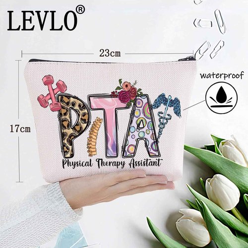 LEVLO Physical Therapy Assistant Travel Pouch Bag - PTA Student Graduation Gift