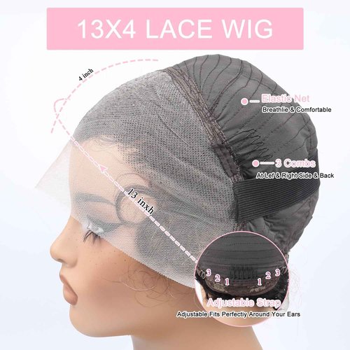 Unipearl Highlight Blonde Bob Wig Human Hair 13x4 Deep Wave Lace Front Wigs Human Hair 180% Density Short Bob Wig Pre-Plucked with Baby Hair Glueless Water Wave Curly Wigs for Black Women