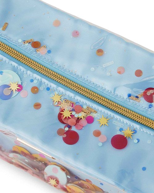 Packed Party Celebrate Every Day Confetti Vanity and Toiletry Travel Bag, Fits in Carry On, Large Makeup Cosmetic Organizer