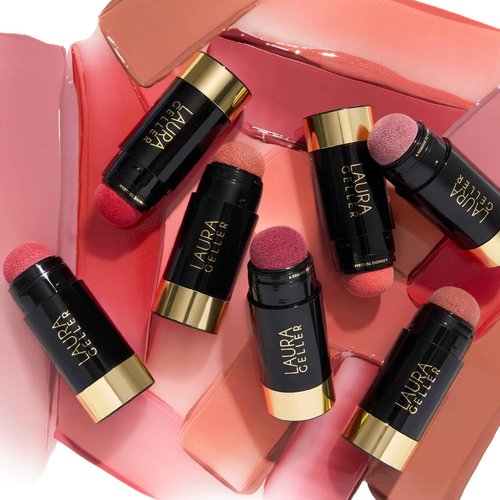 LAURA GELLER NEW YORK Serum Blush Cheek Tint Duo: Practical Pink and Poppy Peach