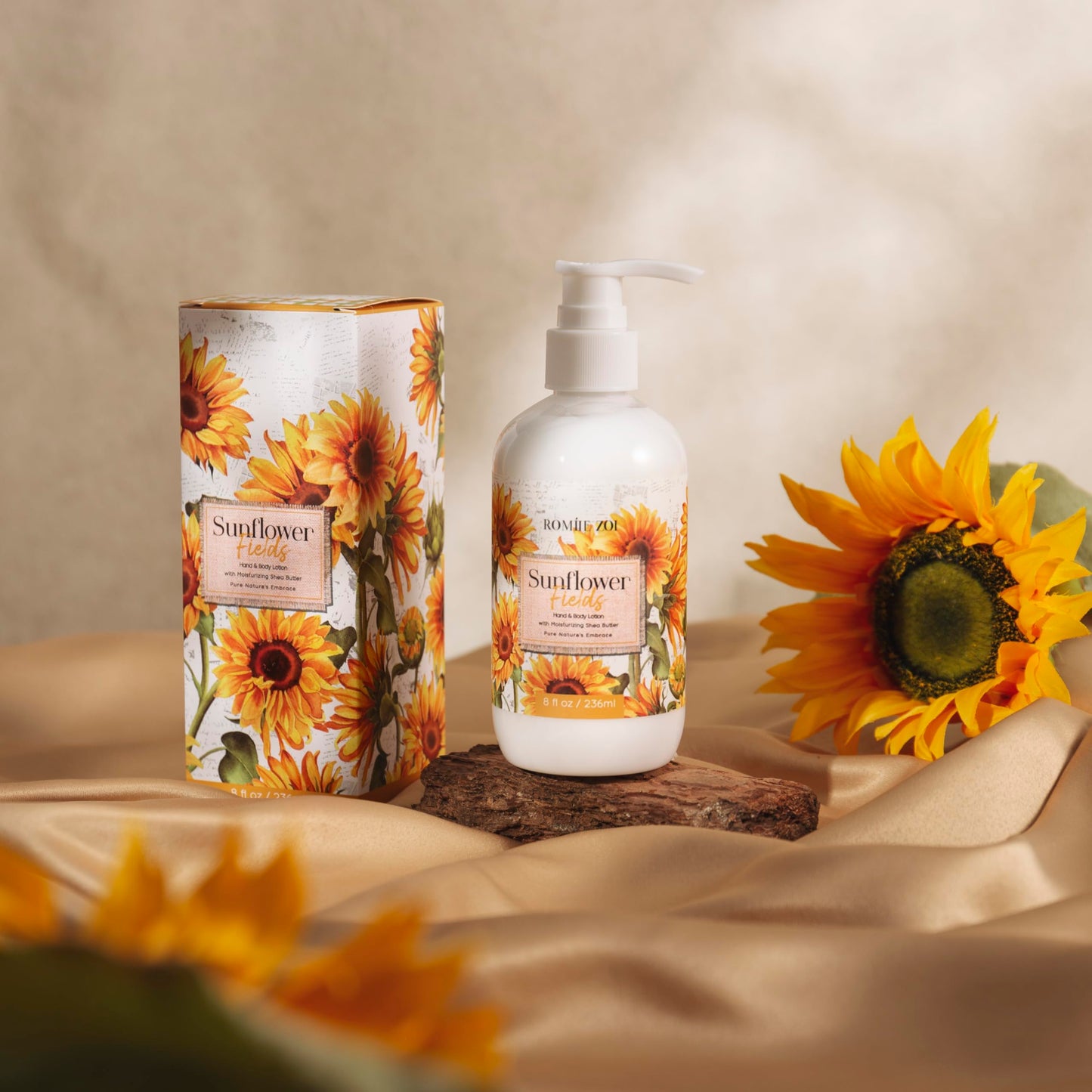 ROMIIE ZOI Hand & Body Lotion For Autumn - Sunflower Fields - 236 ML /8 FL OZ