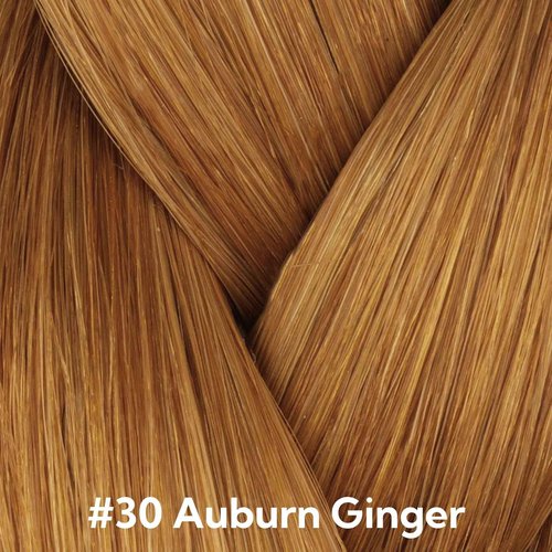 HOTBANANA Invisi Edge Tape in Hair Extensions Human Hair, 10inch 30g 10pcs Invisible & 10pcs Classic Auburn Ginger Seamless Tape in Hair Extensions Straight Injected