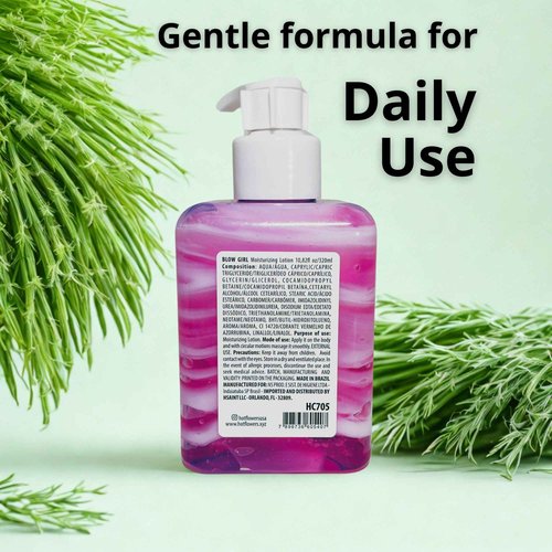 HOT FLOWERS Blow Girl Lickable Moisturizing Lotion – Strawberry & Cream Flavored Body Moisturizer – Softens & Hydrates Skin – 320ml (10.82 fl oz)
