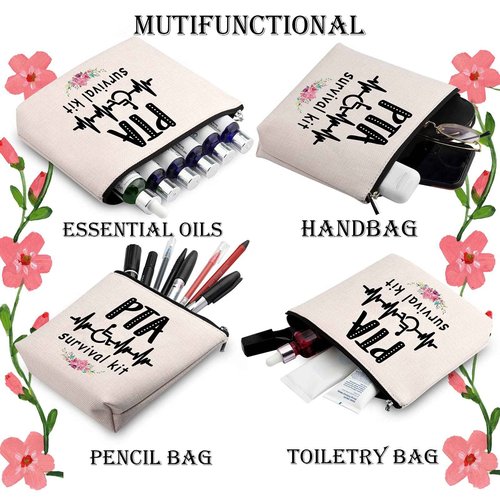 Generic WCGXKO PTA Survival Kit Physical Therapist Assistant Gifts Zipper Pouch Makeup Bag PTA Student Graduation Gift (PTA Survival)