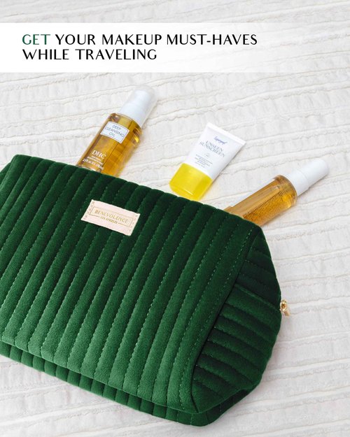 Benevolence LA Emerald Travel Jewelry Box & Large Toiletry Bag, Featured in Oprah's Favorite Things | Gifts For Her