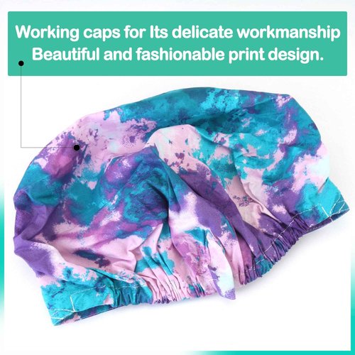 GUOER Scrub Cap Working Hat Bouffant Cap One Size (N24F01M)