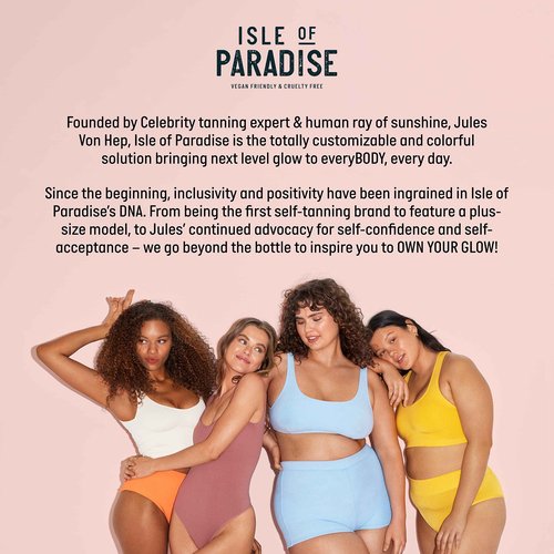 Isle of Paradise Shape and Glow Self Tan Blending Brush Palm Sized, Streak Free Applicator for Face and Body