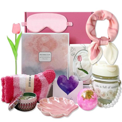 Get Well Gifts for Women, Sympathy Gifts Care Package for Women Get Well Soon Gift Basket for Sick Friends After Surgery Gifts Feel Better Gifts Thinking of You Gift Basket for Mom Wife Sister Friend