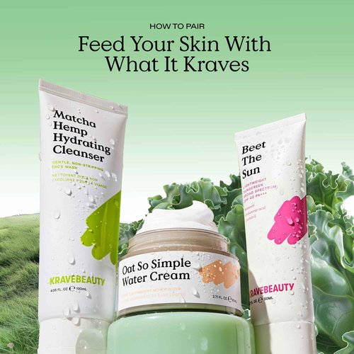 KraveBeauty Matcha Hemp Hydrating Cleanser Duo – Korean-Inspired Daily Gentle Face Wash, Supports Skin Barrier, Hydrating & Non-Stripping, Vegan & Cruelty-Free, 4.05 fl oz x2