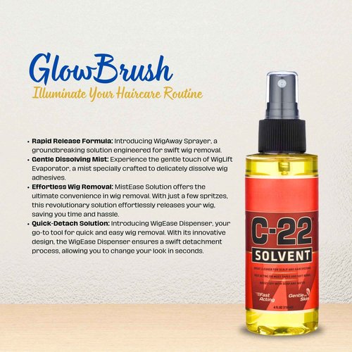 Walker Tape C22 Solvent Spray - Lace Front Wig Tape In Extension Remover Spray - Bond Hair Glue Wig Accessories & Products for Men & Women - Fast Acting, Gentle on Skin C-22 Lace Glue Remover 12 fl oz