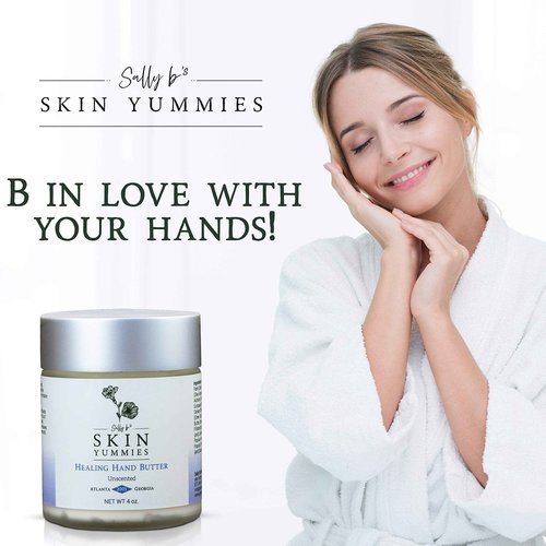 Sally B’s Lavender Hand Cream – Hydrating & Nourishing Formula for Dry Skin – Shea Butter, Jojoba & Olive Oil – EWG Verified – 4 oz