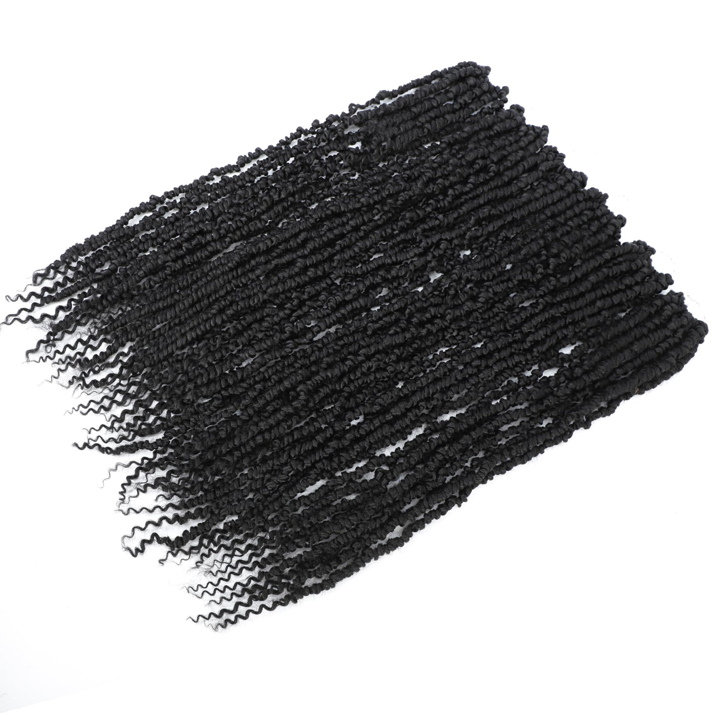 BEFUNNY Passion Twist Crochet Hair,18 Inch 6 Packs Pretwisted Passion Twist Hair, Soft Pre Looped And Pre twist Crochet Hair For Women,Prelooped Black Curly Bohemian Crochet Braids(18",6packs,1B#)