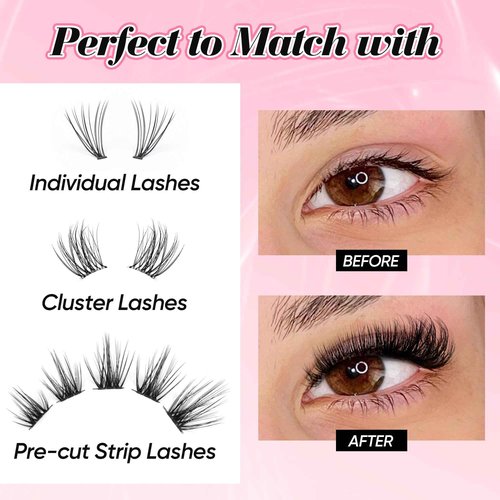 Ruairie Bond and Seal Lash Glue - Strong Hold, Waterproof, Eyelash Clusters