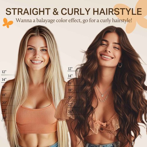 DOORES Clip in hair extensions, 5pcs 75g Dark Brown 14 Inch Human Hair Extensions Clip in Remy Hair Extensions Natural Straight
