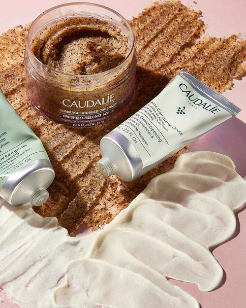 Caudalie Vinoclean Deep Cleansing Face Exfoliator, Gentle Exfoliant for All Skin Types - 75 mL