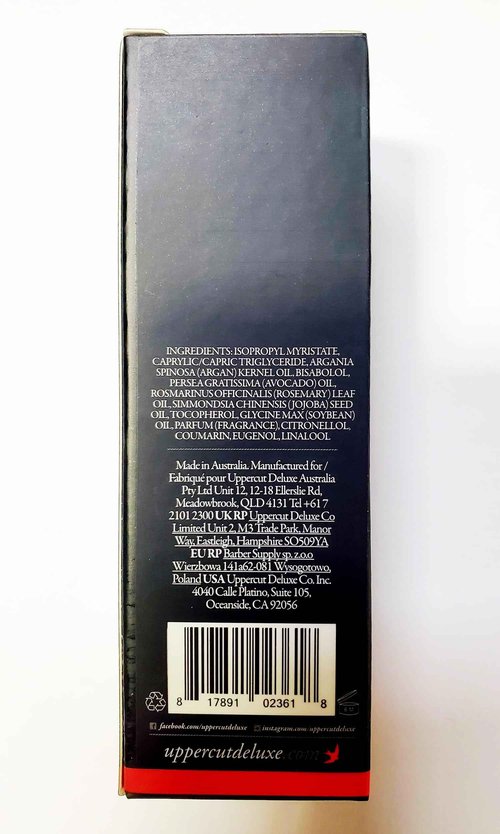 UPPERCUT DELUXE Conditioning Beard Oil, Patchouli & Leather Scent, 1 fl. oz. (Pack of 2)