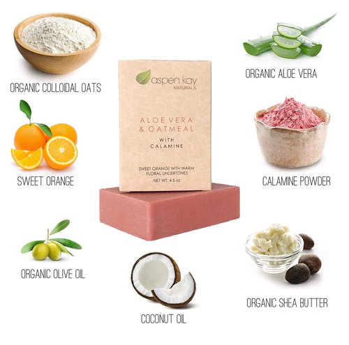 Soap Set - Made with Natural and Organic Ingredients. Gentle Soap. 1 Arnica & Mint - 1 Calamine Soap – 1 Dead Sea Mud & Charcoal Soap - 4.5oz Bar