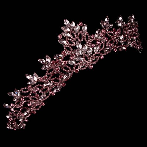 LIMELIA Handmade Pink Tiara for Women – Crystal Crown for Bridal, Prom, Pageant, Birthday & Christmas | Sparkling Rhinestone Headpiece – Melis Design
