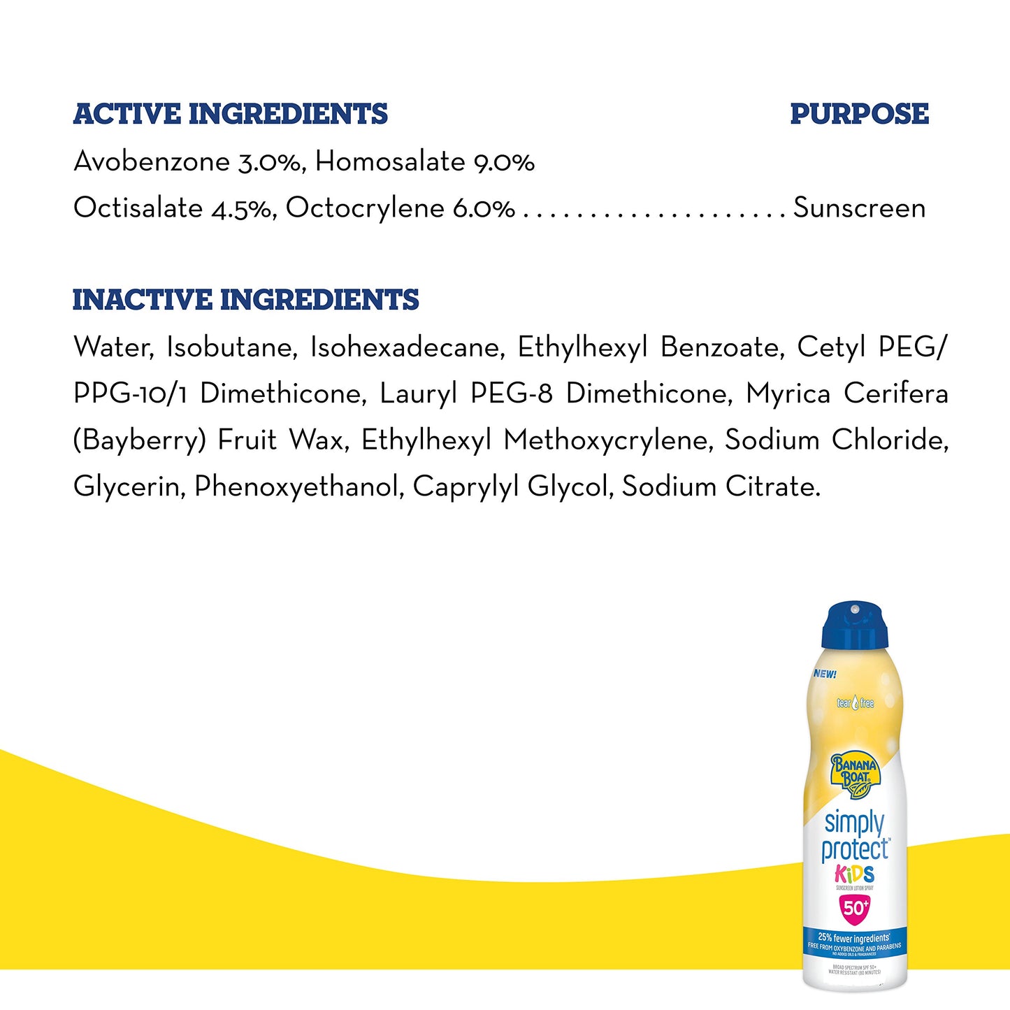 Banana Boat Kids Mineral Enriched, Broad Spectrum Sunscreen, SPF 50+, Pack of 1, 9.5 oz.