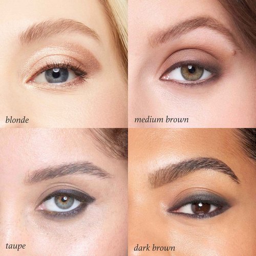 Julep 2-in-1 Eyebrow Pencil & Tinted Brow Gel - Dark Brown (Waterproof, All Day Hold) + Length Matters Buildable Lengthening Lash Mascara - Black