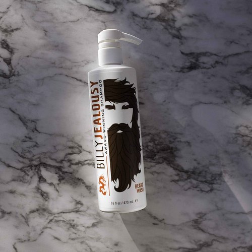 Billy Jealousy Beard Wash for Smooth, Manageable & Frizz-free Facial Hair, Beard Care Enriched with Hydrating Aloe & Strengthening & Conditioning Green Tea Extract, 16 Fl Oz