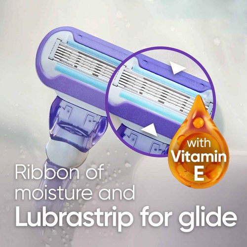 Gillette Venus Deluxe Smooth Swirl Women's Razor Handle + 2 Blade Refills (Pack of 2)