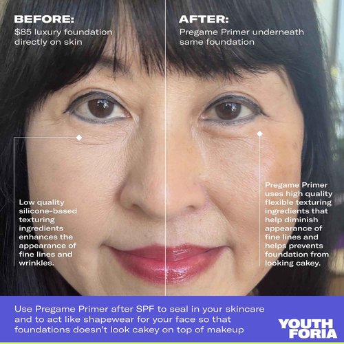 Youthforia Pregame Primer, Daily Protective, Hydrating Face Primer, Grips Makeup & Locks In Moisture For A Soft-Radiant Glow, Vegan & Cruelty-Free