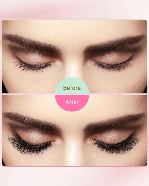 NAGARAKU Easy Fan Eyelash Extensions Volume Lashes 5 Trays in 1 Pack Easy Fanning Pestañas Lash Extension Rapid Blooming Soft Clusters for Beginners Beauty Salon (0.05 D Curl 8-15mm Mix)