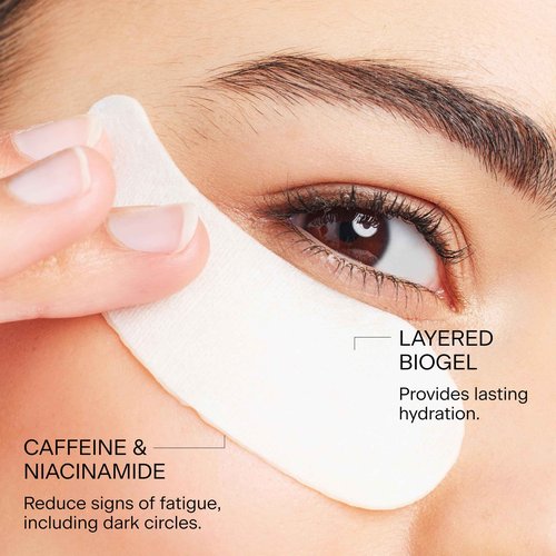 FEMMUE Aurora Dewy Eye Patches (4pk) | Cooling Undereye Mask for Puffy Dark Circles | With Niacinamide & Caffeine for Skin Firming Hydration | Korean Beauty Skincare