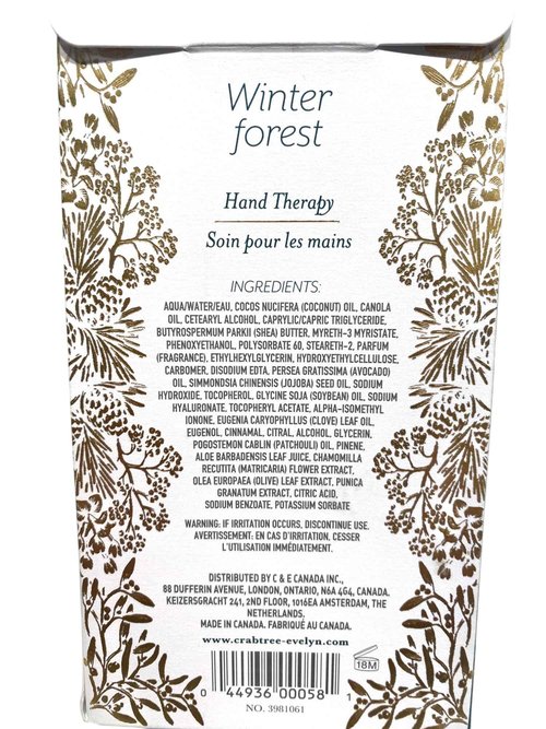 Crabtree & Evelyn Winter Windsor Forest Hand Therapy 3.5 oz