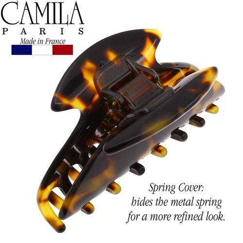 Camila Paris CP2470 French Hair Clip for Women, Small Handmade, Tokyo, Girls Hair Claw Clips Jaw Fashion Durable Styling Hair Accessories for Women, Strong Hold No Slip Grip. Made in France