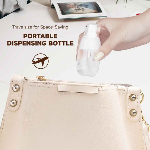 Small Spray Bottle, Fine Mist Mini Spray Bottles 1oz, Empty Plastic Travel SIze Stylist Sprayers Leak Proof Refillable Containers, for Toners Face Hair Perfume Skincare Cosmetics (Clear, 3Pcs)