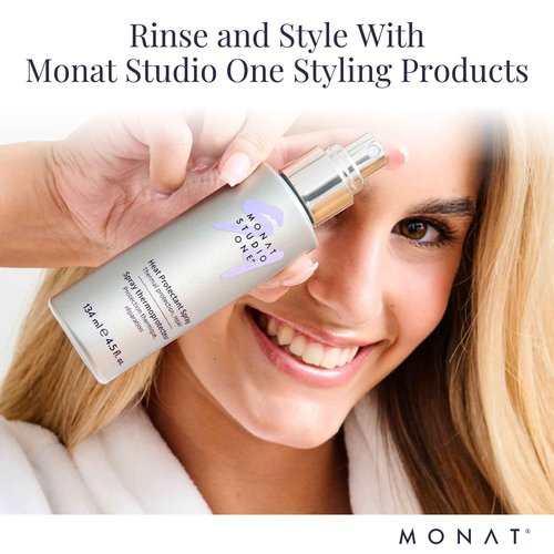 MONAT STUDIO ONE Heat Protectant Spray - 4.5 fl oz | Lightweight, Thermal Shield, Plant Protein & Algae Extract
