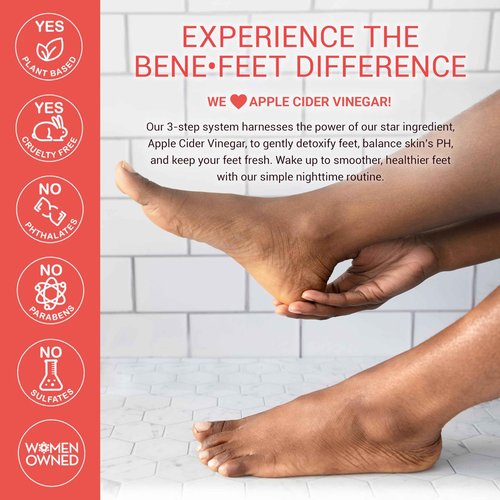 Benefeet Deep Sleep Overnight Foot Repair Gift Set - Luxurious Foot Care for Dry, Cracked Heels - Perfect Self-Care Gift for Any Occasion (3-Piece Set)