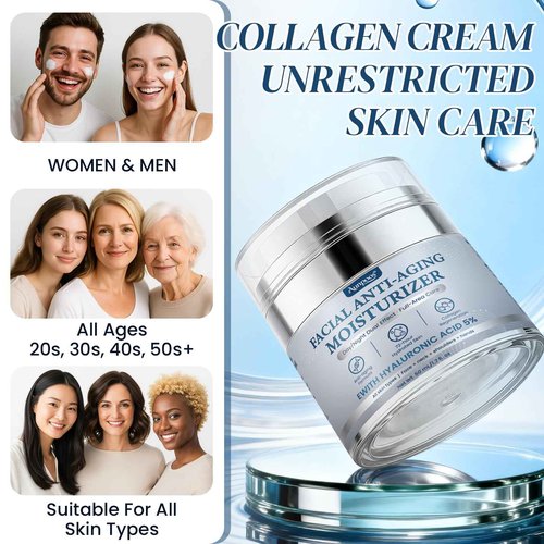 Collagen Cream for Face With Retinol and Collagen Used for Moisturizer Firming Anti Wrinkle Collagen Anti Wrinkle Day Night Creamfor Face Used for Women and Men 2Pack 1.7 Fl Oz