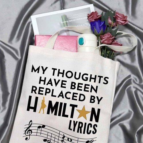 GJTIM Musical Gift Musical Lyrics Gift Talk Less Smile More Travel Bag(Lyrics Tote)