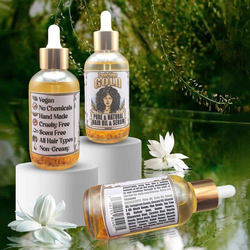 Zanichigo Gold Hair Oil – Fenugreek Strengthening Serum for Dry, Damaged, Frizzy & Coarse Hair | Anti-Hair Fall | Anti-Hair Loss Hair Growth Oil Treatment | All-Natural | 2 Ounce
