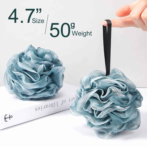Sunnyray 24 Pack Bath Shower Loofah Sponge Pouf Body Scrubber Exfoliator Bath Sponge Body Scrubber for Men and Women Spa Gift