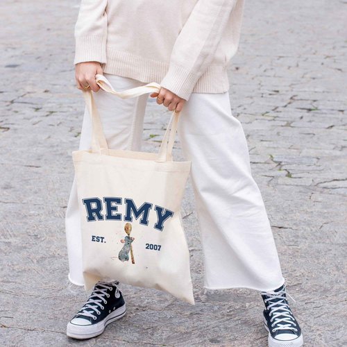 FOTAP Remy Quote Cosmetic Bag Rat Fans Gift Remy Est. 2007 Zipper Pouch Makeup Bag Mouse Chef Make Up Bag (REMY TOTE)